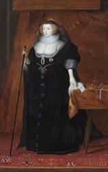 Portret van Frances Howard, hertogin van Richmond en Lennox (olieverf op paneel)