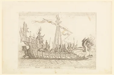 Hercole barca del Sig. Nicolo Cimenes, uit Vessels of the Argonauts voor de huwelijksviering van Cosimo de