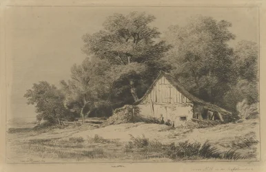Schuur aan de waterkant