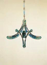 Libelle hanger (goud en email)