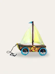 Speelse speelgoedzeilboot