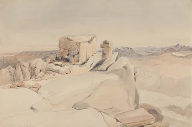 De top van de berg Sinaï of Jebel Musa, 1840