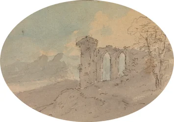 Uitzicht op Kasteelruïne