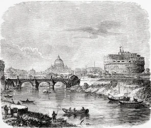 St. Pieter met de brug en Castel Sant