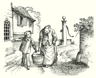 Hans Christian Andersen: Kleine Tuk (litho)