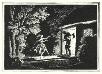 Hans Christian Andersen: De Rode Schoenen (litho)