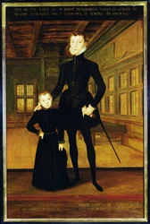 Henry Lord Darnley en Charles, graaf van Lennox na Hans Eworth