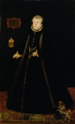 Portret van Lady Margaret Douglas, gravin van Lennox, naar Daniel Mytens de oudere