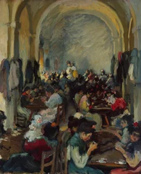 Sigaren maken in Sevilla, 1899