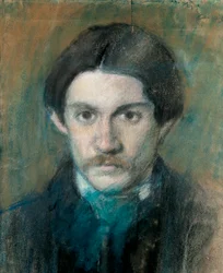 Portret van de Spaanse schilder Pablo Picasso