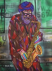 Kleurrijke jazzmuzikant