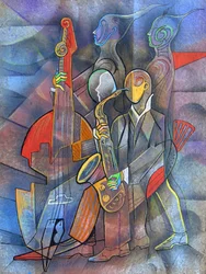 Kubistisch jazzoptreden