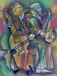 Levendig jazzduo