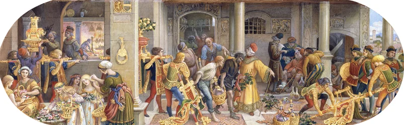 Een Florentijns Festival: Voorbereidingen in de Keuken en Kantine