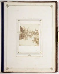 Een communistische barricade, ca. 1870s