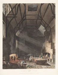 Keuken van Trinity College, Cambridge, begin 19e eeuw