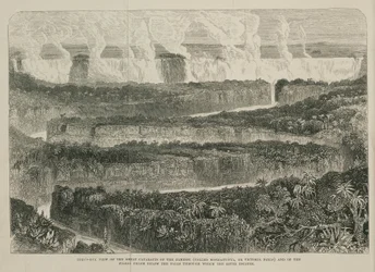Victoria Falls, Afrika, c 1855