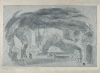 Interieur van een grot