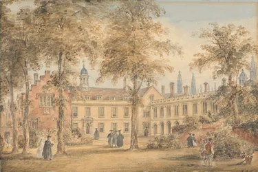 Trinity Hall vanuit de tuin, Cambridge