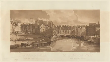 Uitzicht op de Pont St. Michael, genomen vanaf de Pont Neuf, 1803