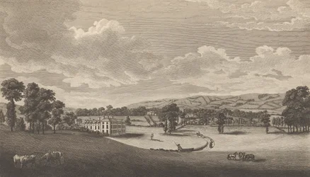 Preston Hall in Aylesford, in het Graafschap Kent, uit Edward Hasted