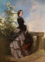 Portret van Agnes Wilson, later Lady Aubrey-Fletcher