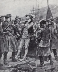 Sir Humphrey Gilbert ontdekt Newfoundland