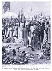 Isaac van Cyprus pleit voor Richard I AD1191, 1920