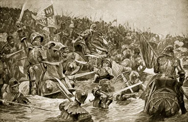 De Slag bij Towton, illustratie uit 