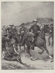 De Spaans-Amerikaanse crisis, typen van het Amerikaanse leger in campagne-uniform