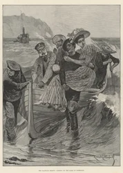Het jachtseizoen, landen aan de kust van Normandië
