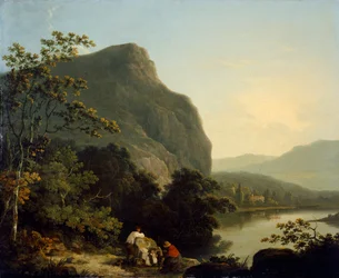 Klassiek Landschap met een Meer, 1788