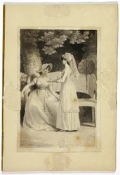 Twee vrouwen in een tuin