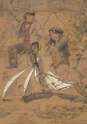 Het vertraagde pakket, 1854