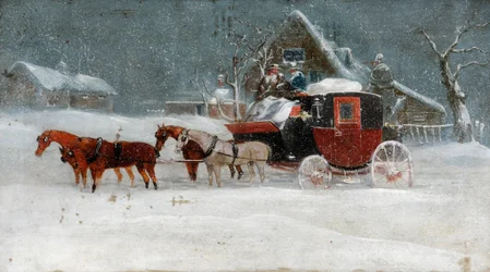 Koets in winterstorm II
