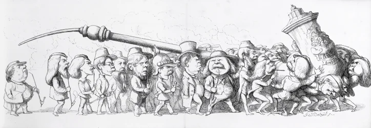 Duitse bezoekers van de Grote Tentoonstelling, 1851