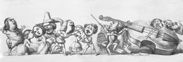 Italiaanse bezoekers van de Grote Tentoonstelling, 1851