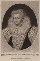 Koningin Elizabeth I (mezzotint)