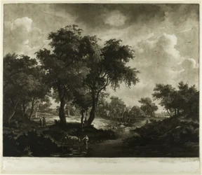 Rivier- en landelijke scène