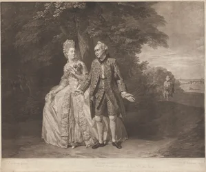 Thomas King en Sophia Baddely in "The Clandestine Marriage"