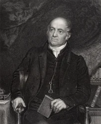 Olinthus Gilbert Gregory, gegraveerd door H. Robinson, uit 