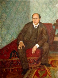 Oostenrijk, Wenen, portret van de Oostenrijkse componist Arnold Schönberg (1874-1951)