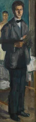 Zelfportret met een palet