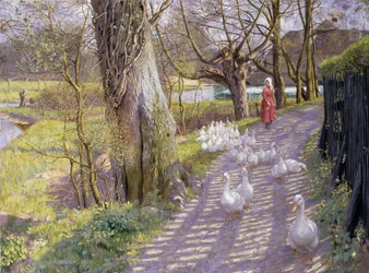 Het Pad bij de Molenplas, 1900