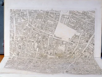 Plattegrond van de stad Londen, gepubliceerd 1813