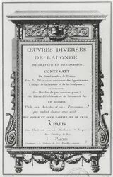 Frontispice naar Oeuvres diverses de Lalonde, decorateur et dessinateur