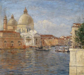 Aan het Canal Grande Venetië
