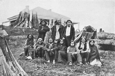 Fraser River Indianen, Brits-Columbia, Canada, 1912