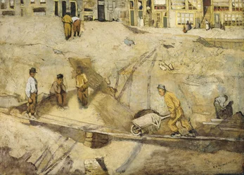 Bouwterrein in Amsterdam