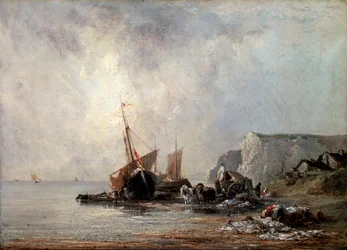 Boten aan de Normandische Kust, 1823